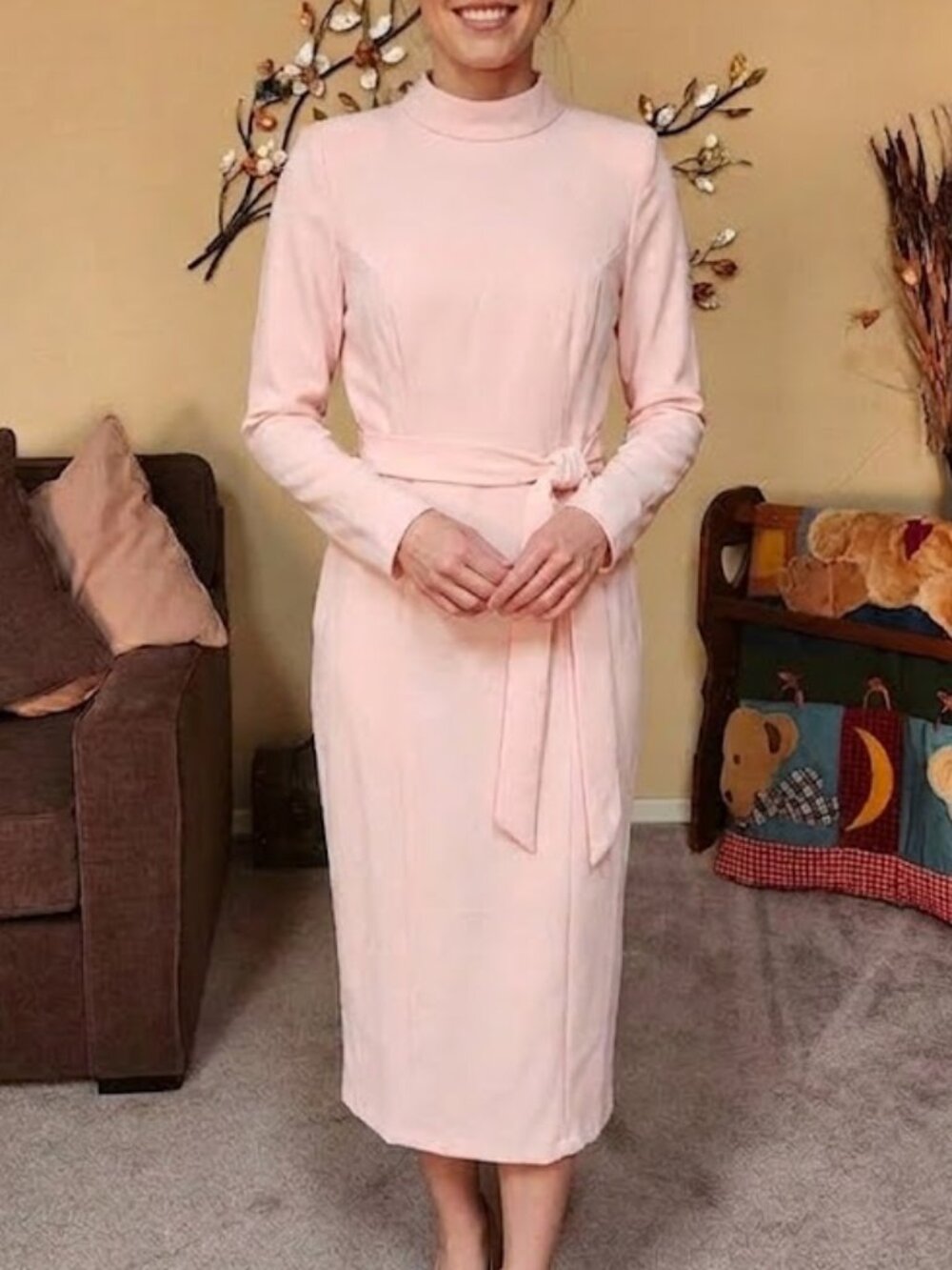 NWT ASOS peach dress sz 6